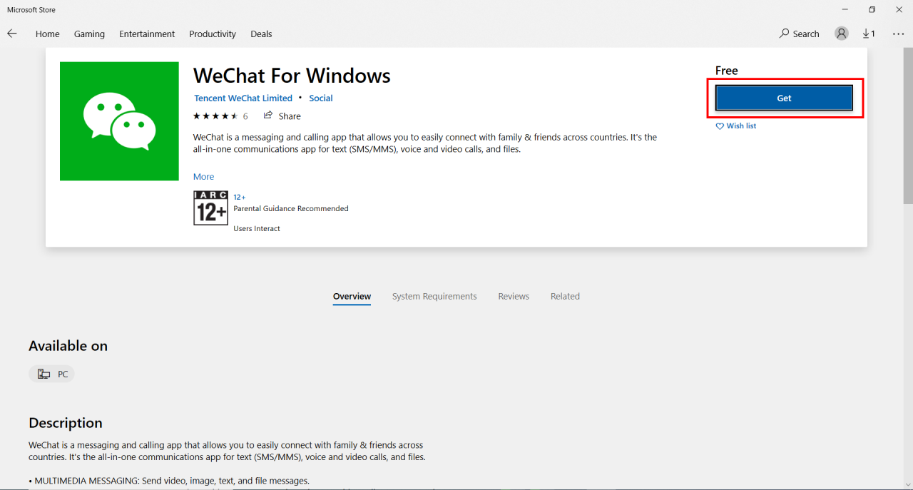 WeChat For PC – Download For Windows 11/10/7 PC and macOS 9 WeChat install from microsoft store