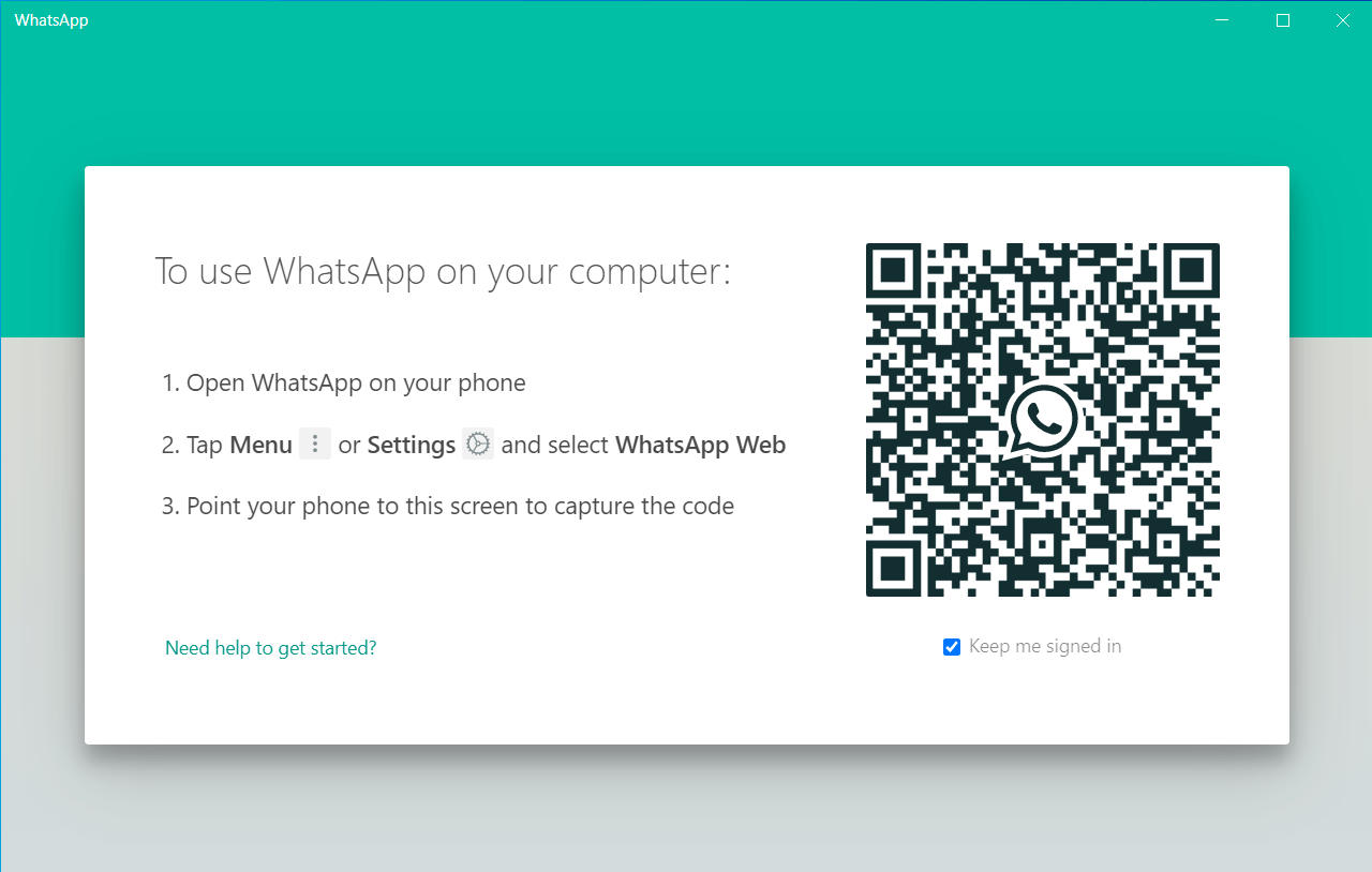 WhatsApp For PC – Download For Windows 11/10/7 and macOS 3 Welcome page of WhatsApp Desktop