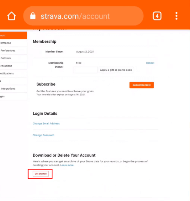 How To Delete Strava Account Absolute Guide 7 How to Delete Strava Account via the Website