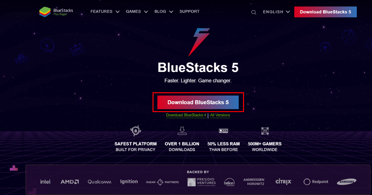download BlueStacks for MX player