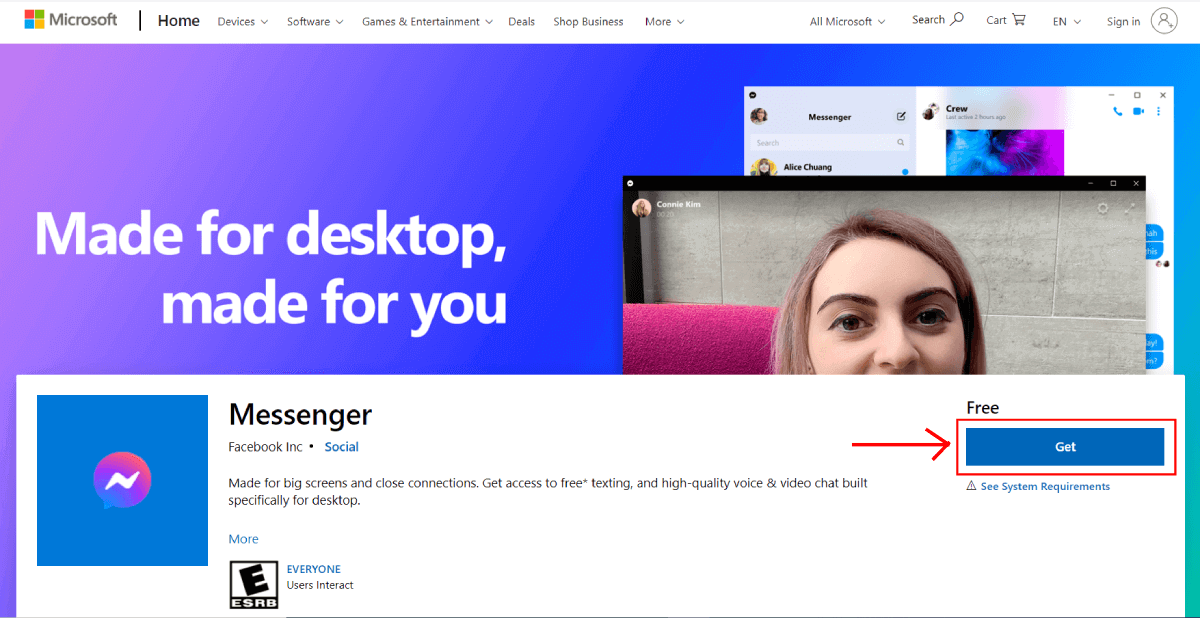 How to Download and Install Facebook Messenger For PC Windows 8 get Facebook Messenger from Microsoft Store
