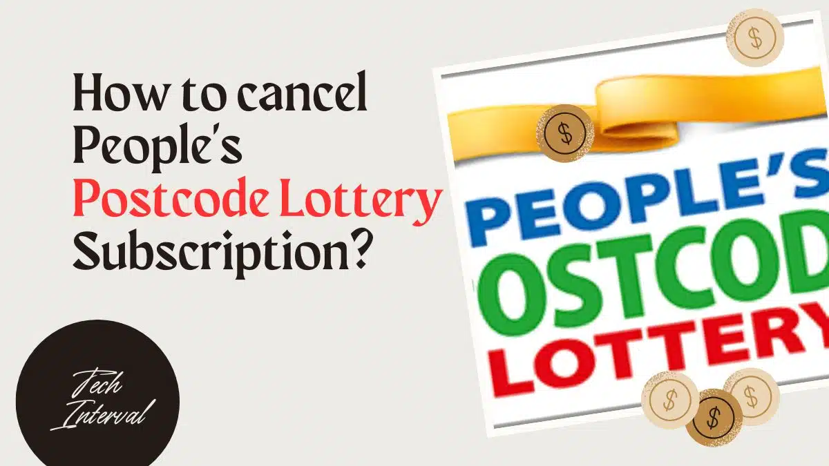 how to cancel postcode lottery