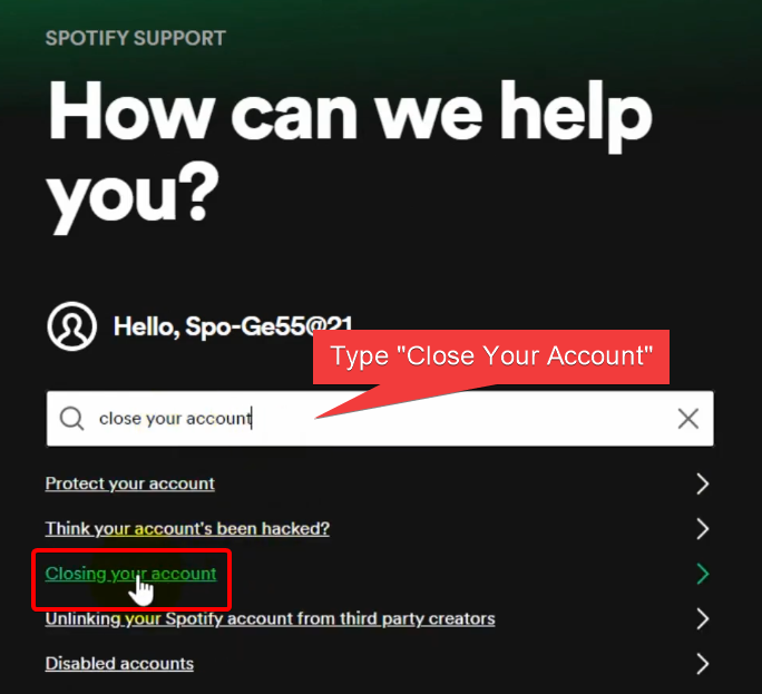 How to delete Spotify free account