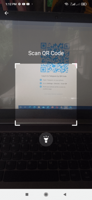 How to use Telegram Web on Windows PC and macOS 5 line up the camera with the QR code shown on the Telegram Web