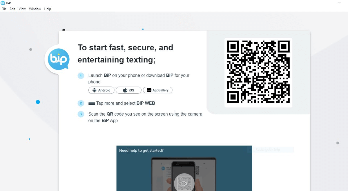 How to use BiP Web and Download on PC Windows PC 4 open the bip app