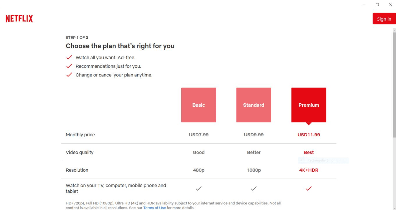 Netflix App For PC – Download on Windows 11/10/8/7 PC and macOS 3 plans for the Netflix App