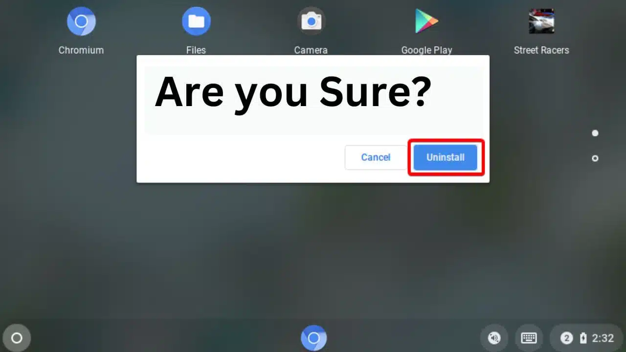 uninstall apps on Chromebook