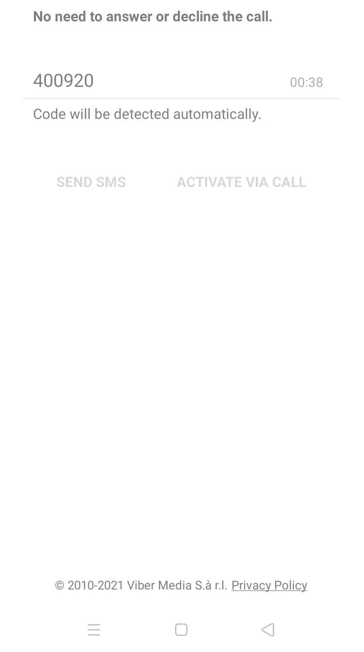 viber verification code