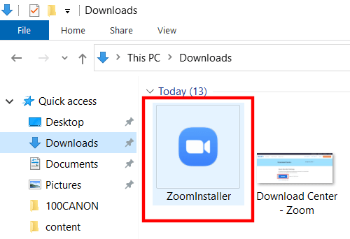 How to Download Zoom App For PC on Windows and macOS 2 zoom app install file